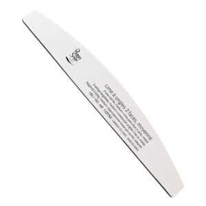 Peggy Sage 2-way half-moon nail file 180 180, white medium